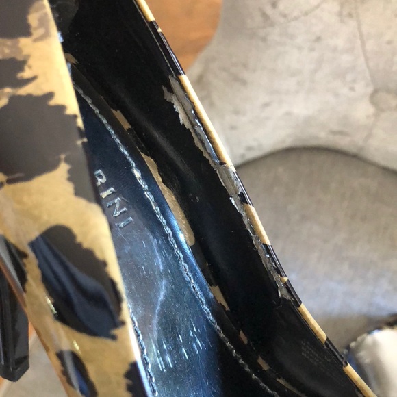 Gianni Bini Patent Leopard Print Heels - Picture 6 of 9